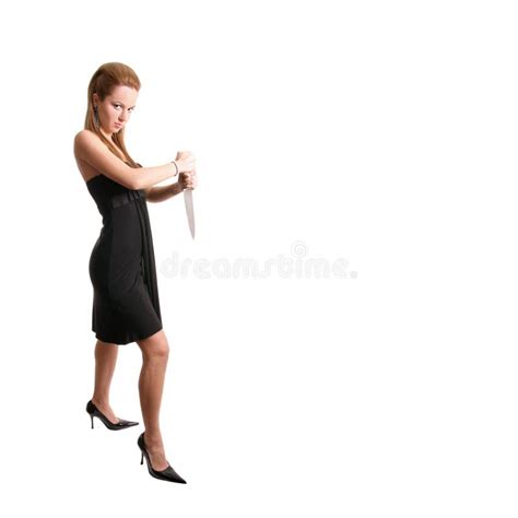 Woman Holding Knife Stock Photo Image Of Isolated Hold 20210260