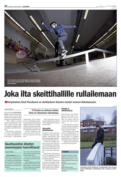 Kuopion Kaupunkilehti 5.12.2015 by Kuopion Kaupunkilehti - Issuu
