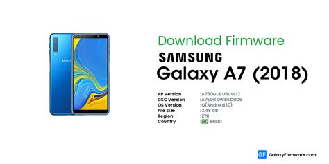 Galaxy Firmware Samsung Galaxy A7 2018 Sm A750g Ztr A750gubu6cud2