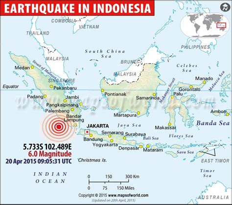 Earthquake In Indonesia Map
