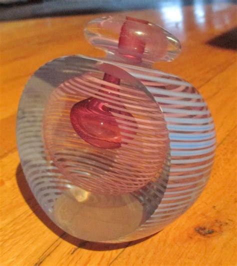 Richard Clements Art Glass Perfume Bottle Paperweight Wo Stopper