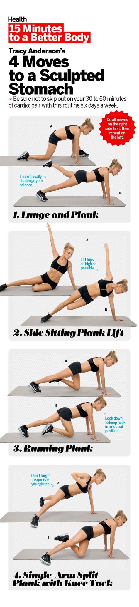 4 ab sculpting plank variations my blog tracy anderson workout exercise tracy anderson
