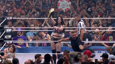 Saraya Wins Fatal 4 Way Match And Aew Womens Title At Aew All In 2023