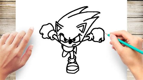 How To Draw Sonic Step By Step For Beginner Youtube