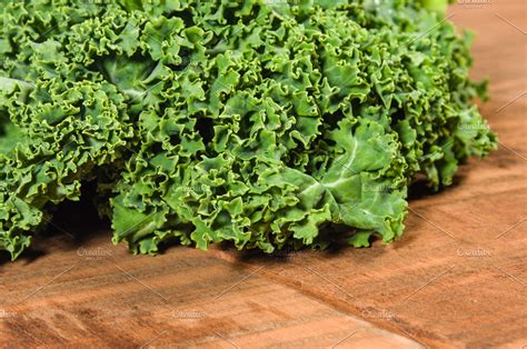 Fresh Curly Kale Leaves High Quality Food Images ~ Creative Market
