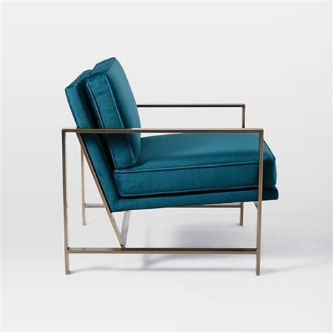 Neo classic modernist style attributed to willy rizzo. Metal Frame Upholstered Chair | Upholstered chairs, Metal ...