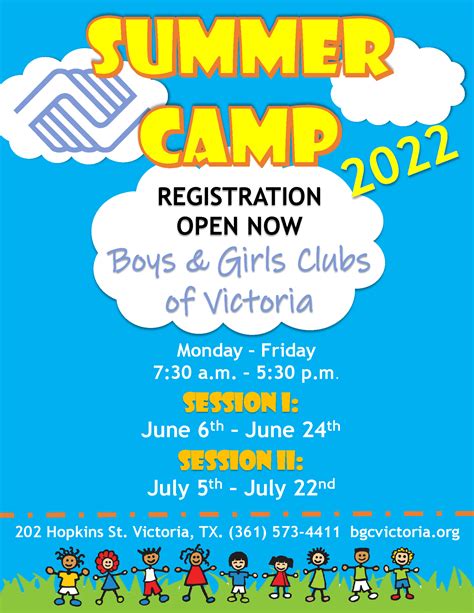 Summer Camp Registration Now Open Boys And Girls Club Of Victoria Tx