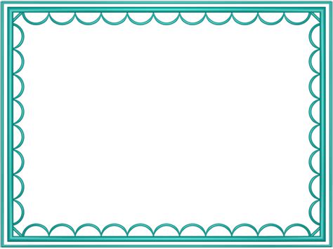 Teal Border Frame Png Photos Png Mart