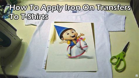 Howto Apply Iron On Transfers To T Shirts Youtube