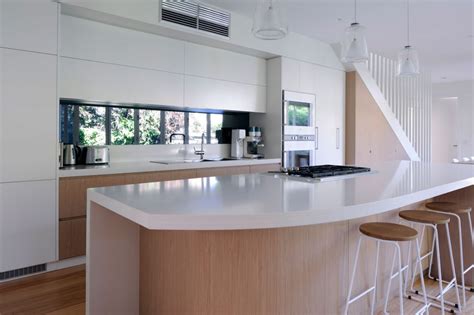 Quantum Quartz Carrara Custom Kitchen Cabinet Design