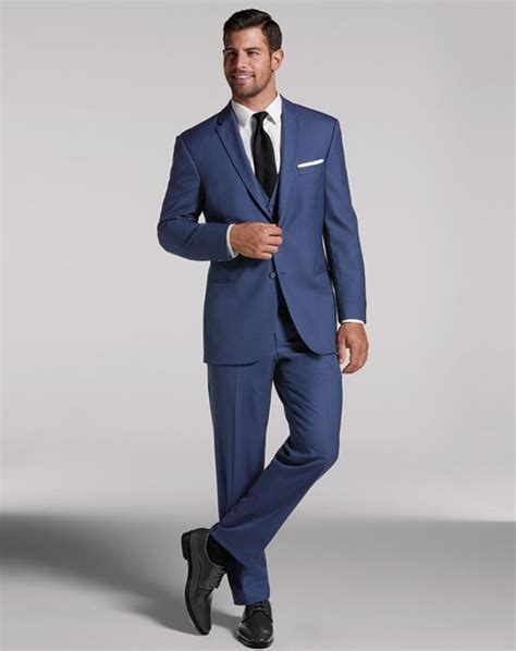 Mens Wearhouse Calvin KleinÂ® Blue Suit Wedding Tuxedo The Knot