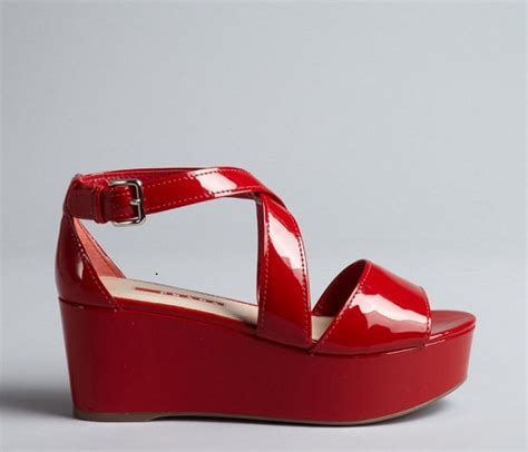 Red Platform Sandals
