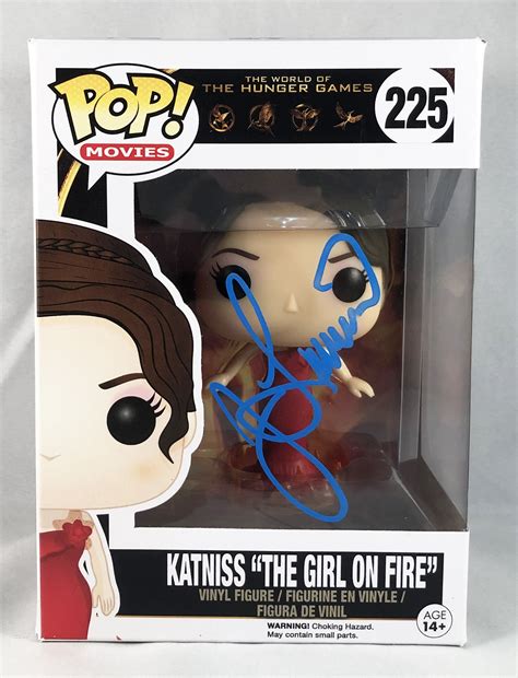 Jennifer Lawrence Signed Funko Pop Hunger Games Katniss Girl On Fire