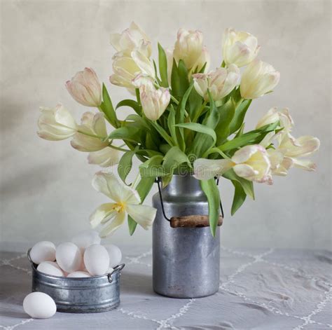 Daffodils In Jar Stock Image Image Of Springtime Indoor 16113151