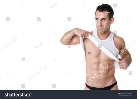 Striptease Sexy Man Undressing Foto Stock 1102073480 Shutterstock