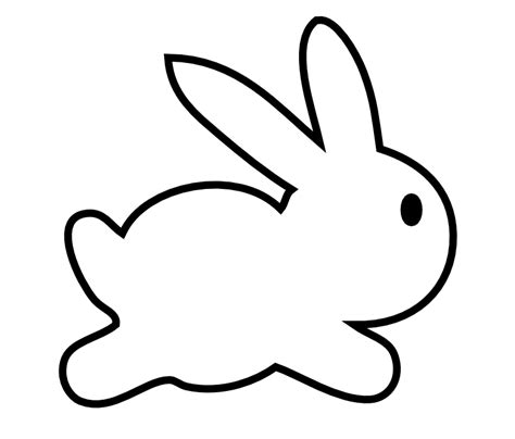 Easter Bunny Outline Clipart Best