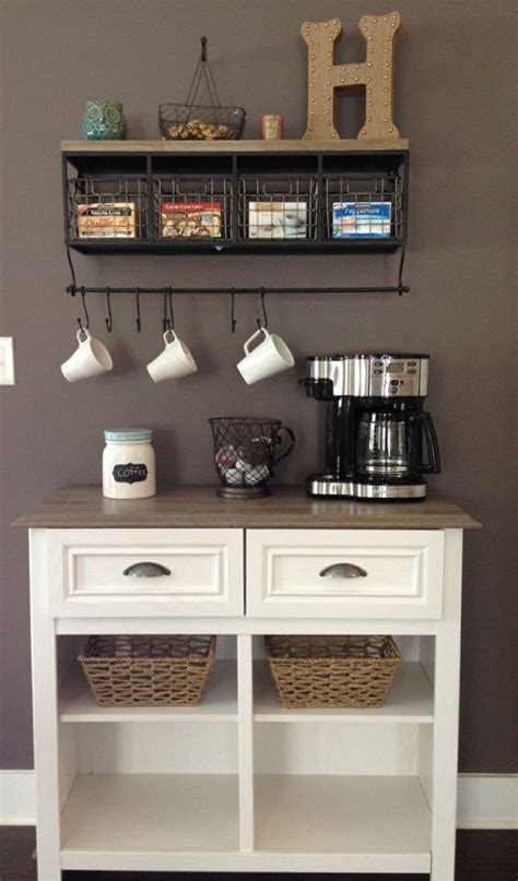In need of coffee bar ideas? Love my latest Pinterest project - coffee station -- I ...