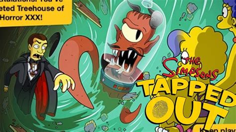 The Simpsons Tapped Out Treehouse Of Horror XXX Content List YouTube