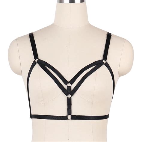 jlx harness womens gothic harness black body cage handmade harness bra lingerie adult pole dance