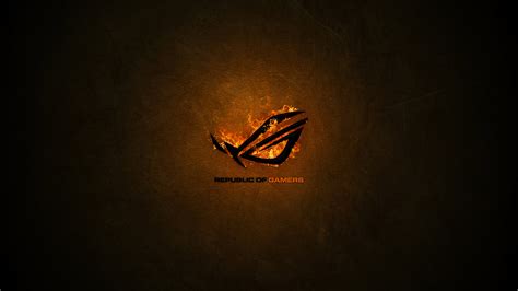 Asus Rog Logo Fire Burning Republic Of Gamers 4k 16996