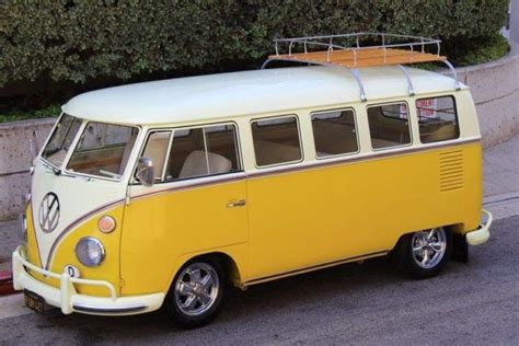 1965 Volkswagen Busvanagon Delux 13 Window 70656 Miles Yellow Bus