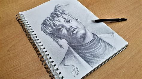 Drawing Juice Wrld Only With Pencils Drawing Pencildrawing Youtube