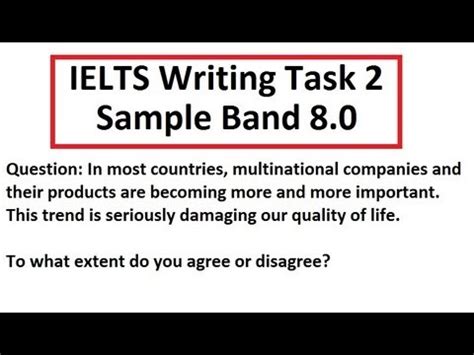 IELTS Writing Test Sample Band Task Academic Scorer SYED YouTube