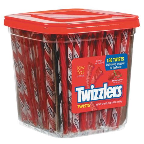 Twizzlers Strawberry Licorice 575 Oz 180 Count