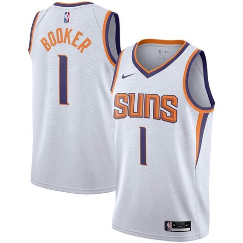 Nike Devin Booker White Phoenix Suns 2020 21 Swingman Player Jersey
