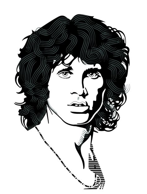 Jim Morrison Vector Portrait Freevectors
