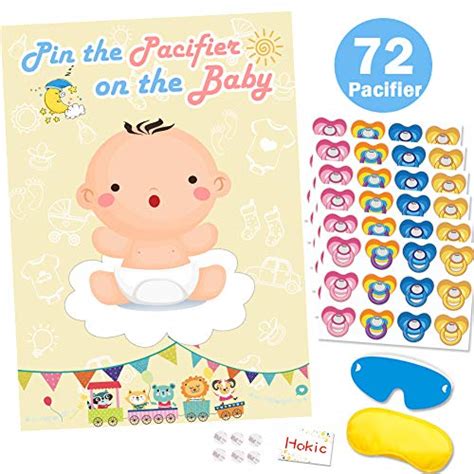 Hokic Pin The Pacifier On The Baby Game For Baby Shower Decorations