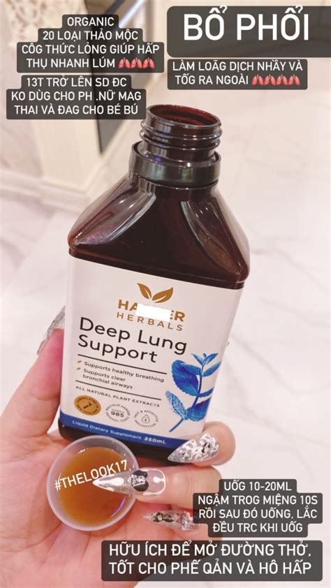 Si Rô Bổ Phổi Deep Lung Support Harker Herbals 250ml Thelook17