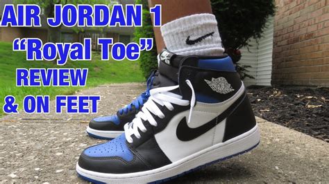 Air Jordan 1 Royal Toe Review And On Feet Lace Swap Must Cop Youtube