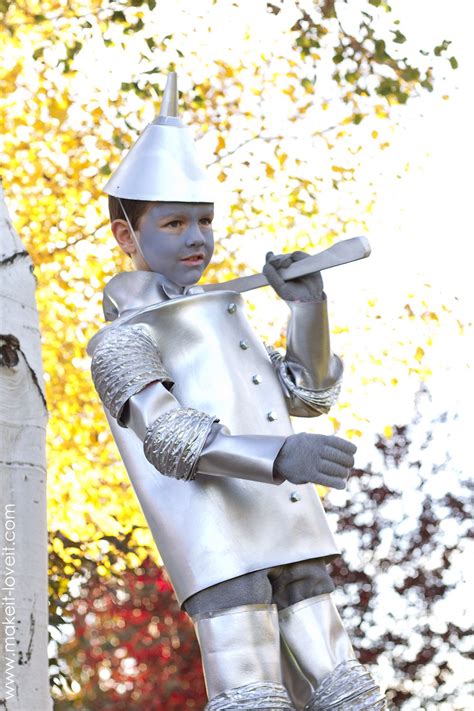 These are white shaded glowing costumes that may have a hood and an ax. The TIN MAN (…from 'Wizard of Oz') | The wizard of oz costumes, Tin man halloween costume ...