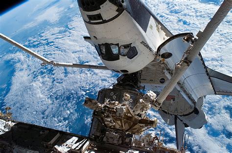 Hd Wallpaper Gray Space Satellite International Space Station Iss