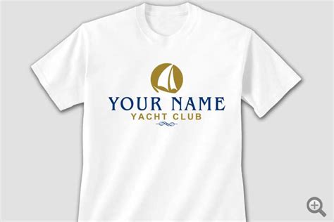 Yacht Club White Adult T Shirt Inkpixi