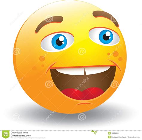 Laughing Smiley Face stock vector. Image of head, cute - 16884958
