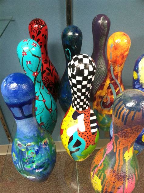 Some Artist Inspired Bowling Pins 2014 Artistas Boliches