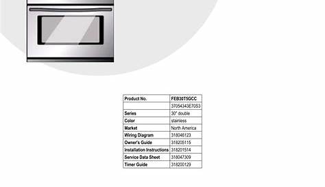 Frigidaire Double Oven FEB30T5GCC User manual | Manualzz