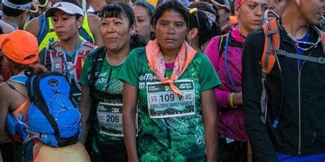 mexican woman wearing long skirt and rubber sandals wins 50 km ultramarathon people usually