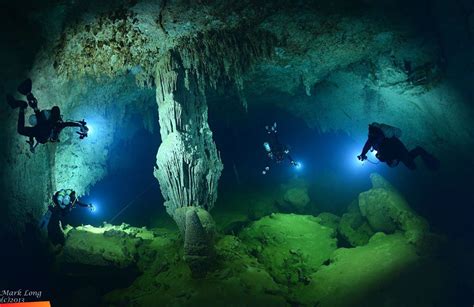 From Deep Inside Giant Cave Caye Caulker Belize Underwater Sculpture