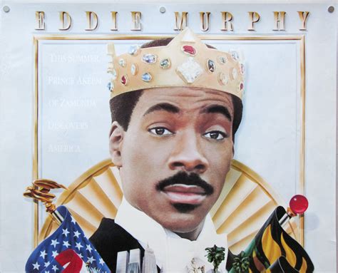 Eddie murphy was in full control at this point, starkly evident in coming to america's john landis' coasting direction. Coming To America / one sheet / international