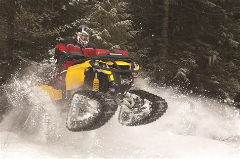 Dirt Wheels Magazine Buyers Guide Atv Tracks For The Snow