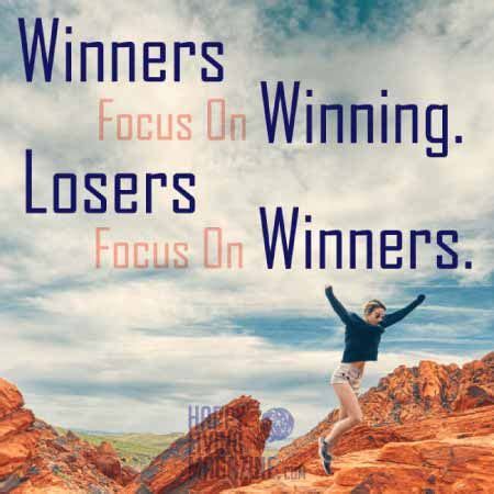 Winners focus on winning losers focus on winners. "Winners focus on winning losers focus on winners." | Вдохновляющие цитаты, Цитаты, Вдохновляющие