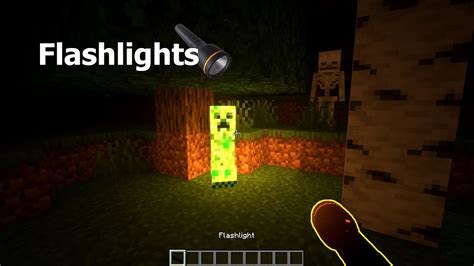 Actual Torches Flashlights In Minecraft Youtube