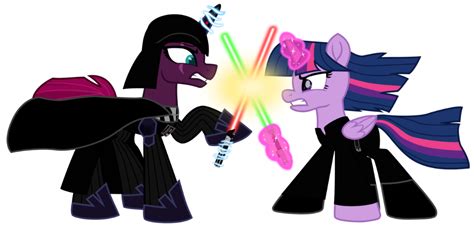 2065219 Alicorn Artist Ejlightning007arts Crossover Darth Vader Fake Horn Fight Lightsa