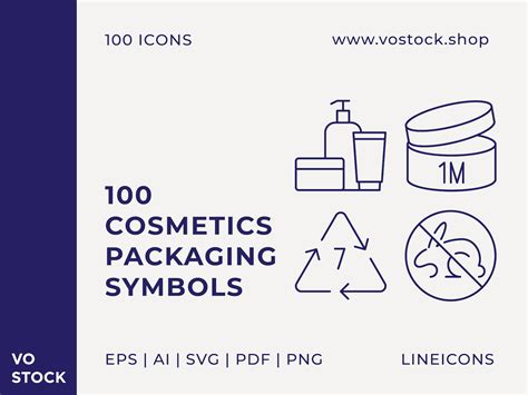 Cosmetics Packaging Symbols By Vostock On Dribbble