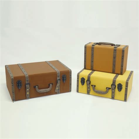 Decorative Printing Wooden Box Suitcase Buy Mini Suitcase Box Wood