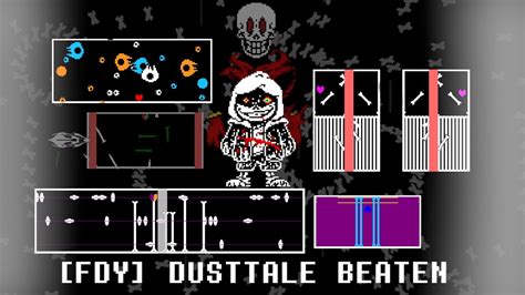 Fdy Dusttale Murder Sans True Completion Phase 1 3 In One Run Youtube