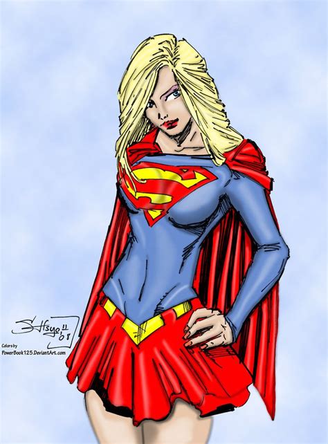 Supergirl Sketch Colored Alt By Powerbook125 On Deviantart